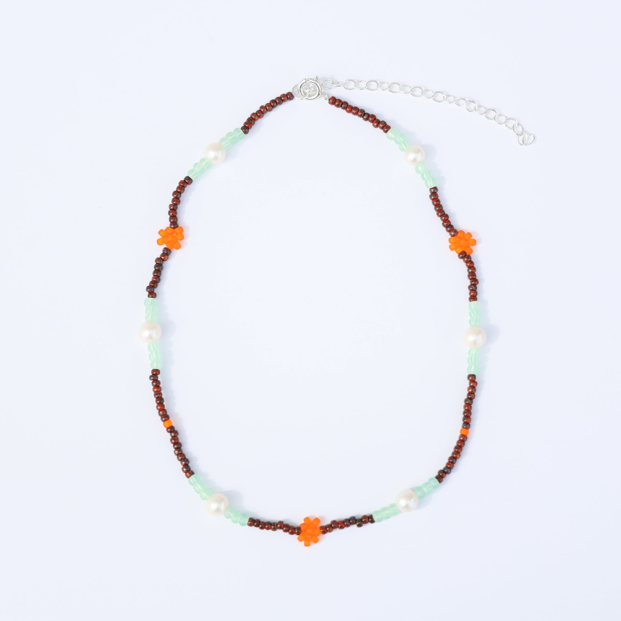 Deep in Nature Hand-Beaded Necklace