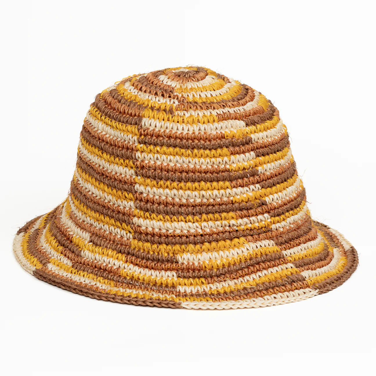Woven Bucket Hat (Multi Stripe)