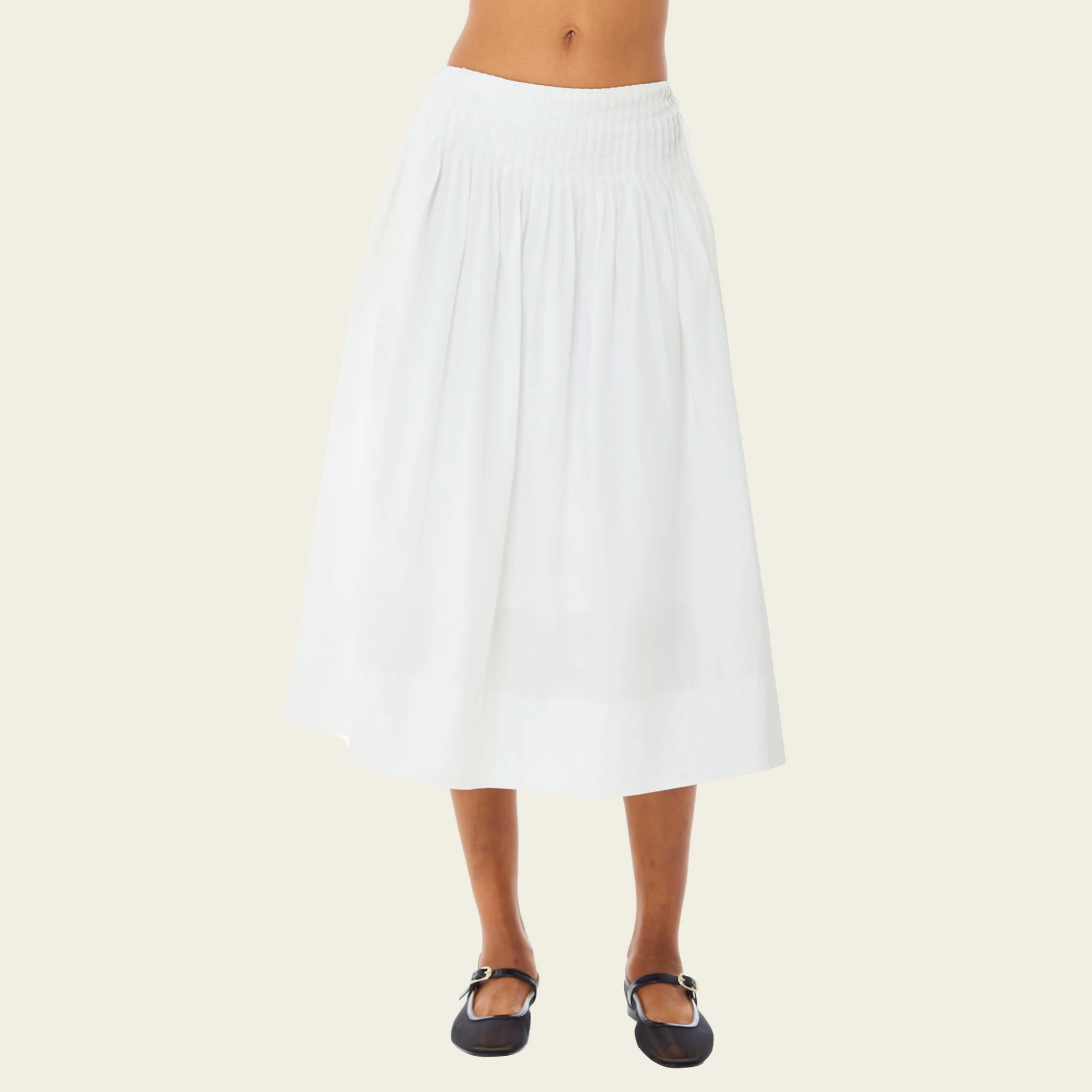 Uni Pleated Midi Skirt