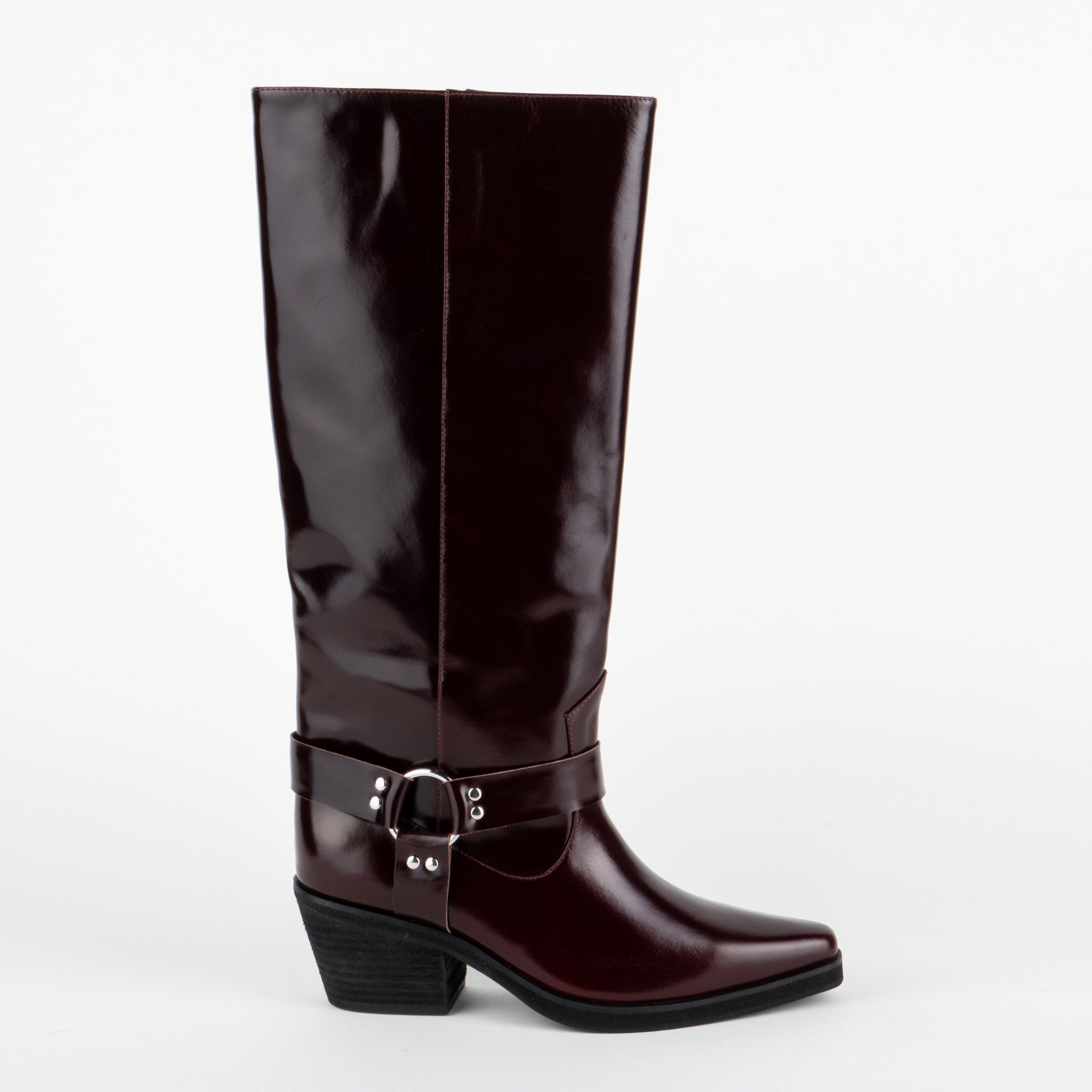 Josephine Knee High Biker Boot