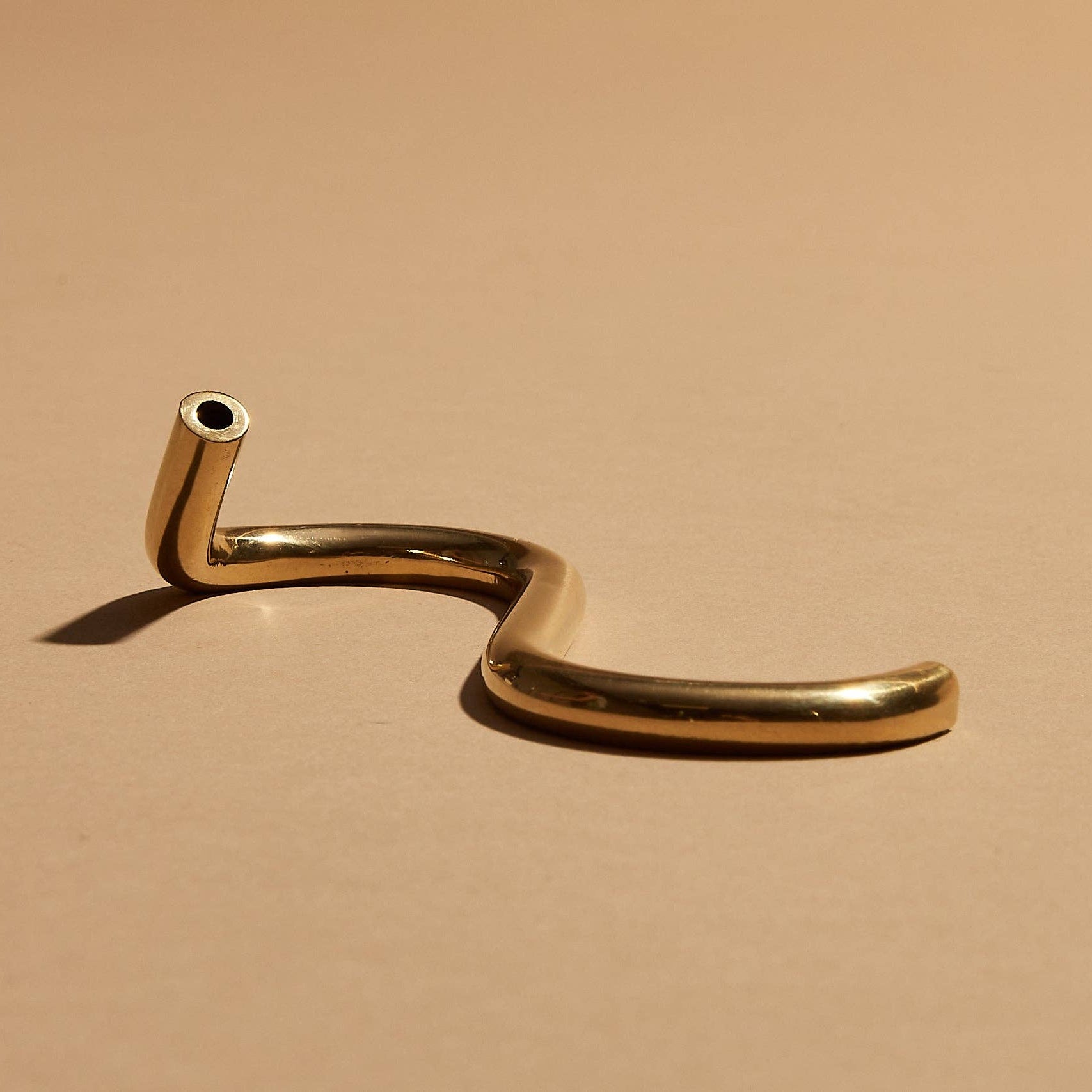 Brass Squiggle Incense Holder