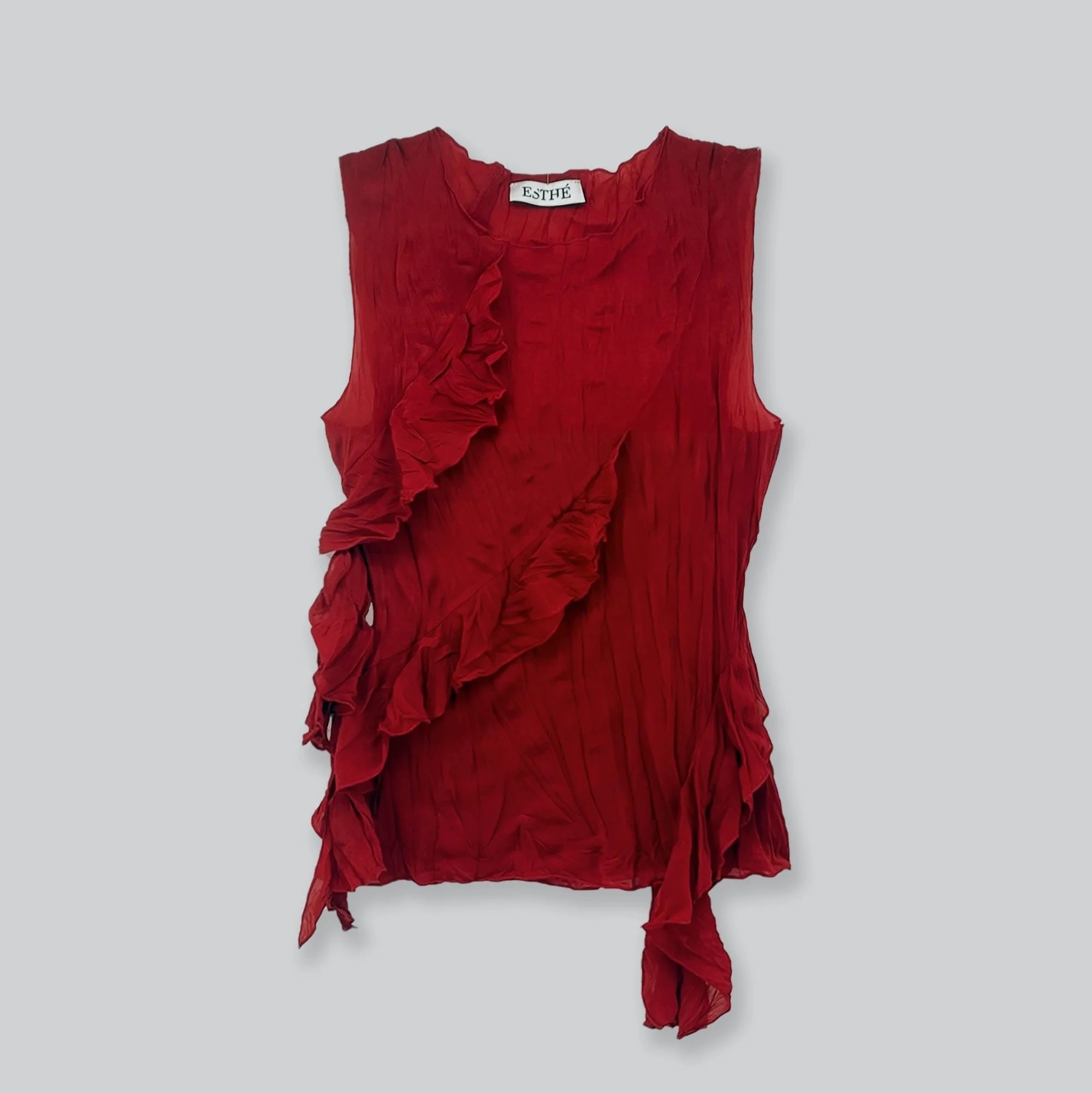 Asymmetric Ruffle Top