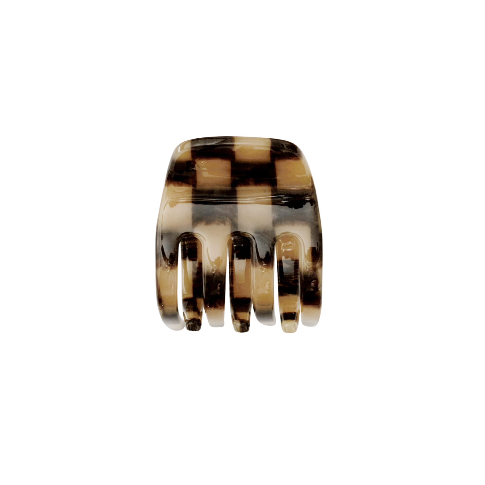Small Claw Clip - Faded Checker