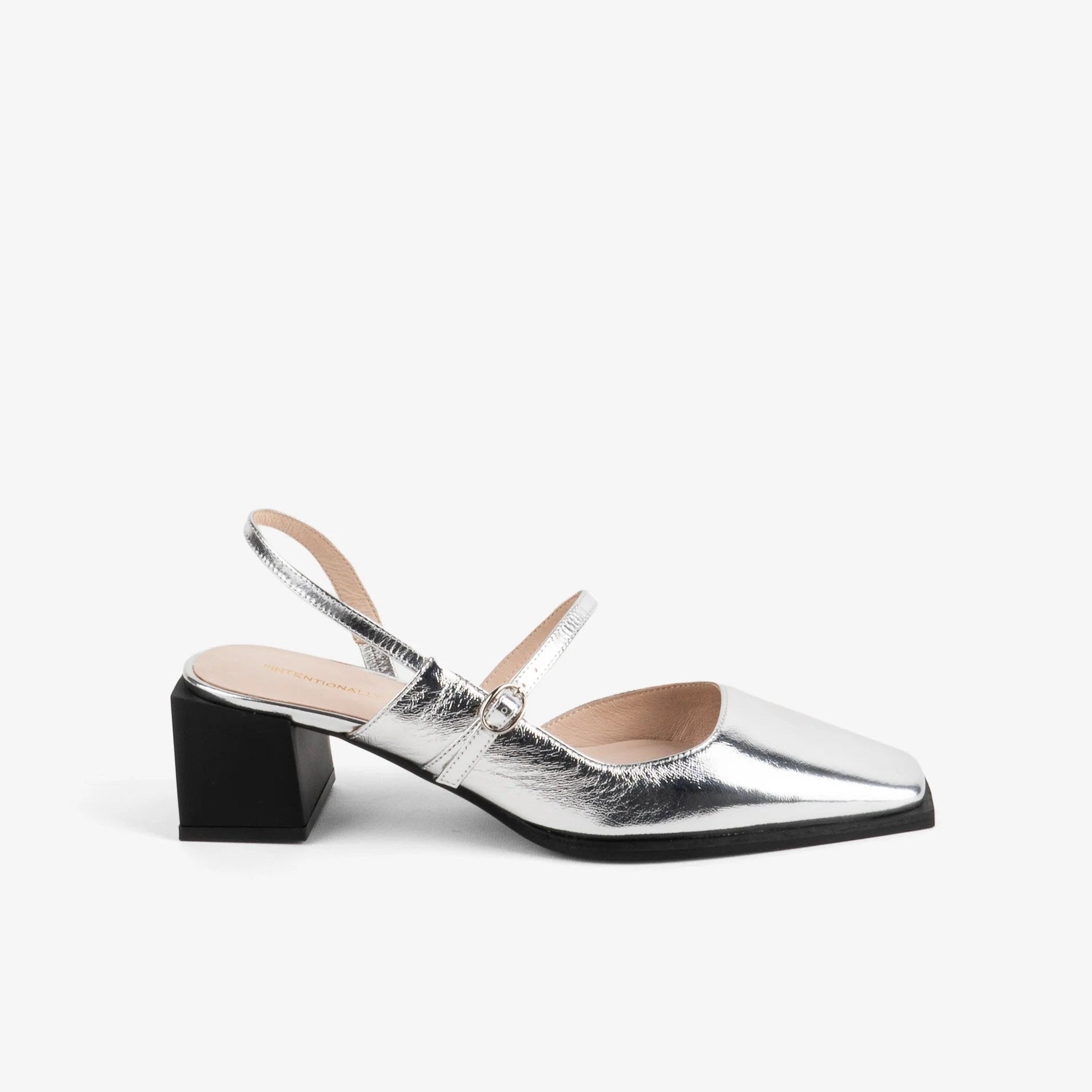 Marche Metallic Slingback Mary Jane