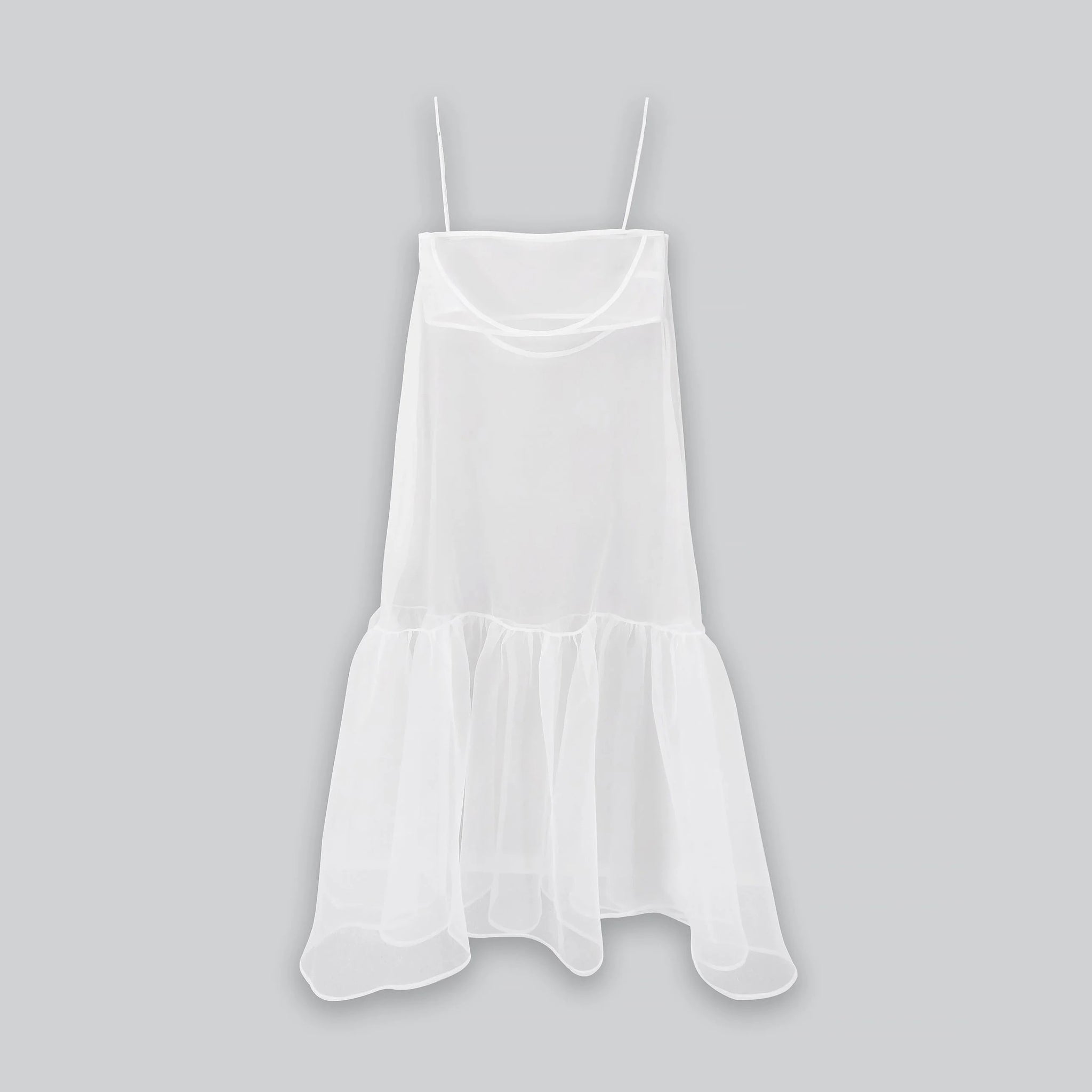 Sheer Cut Out Organza Dress