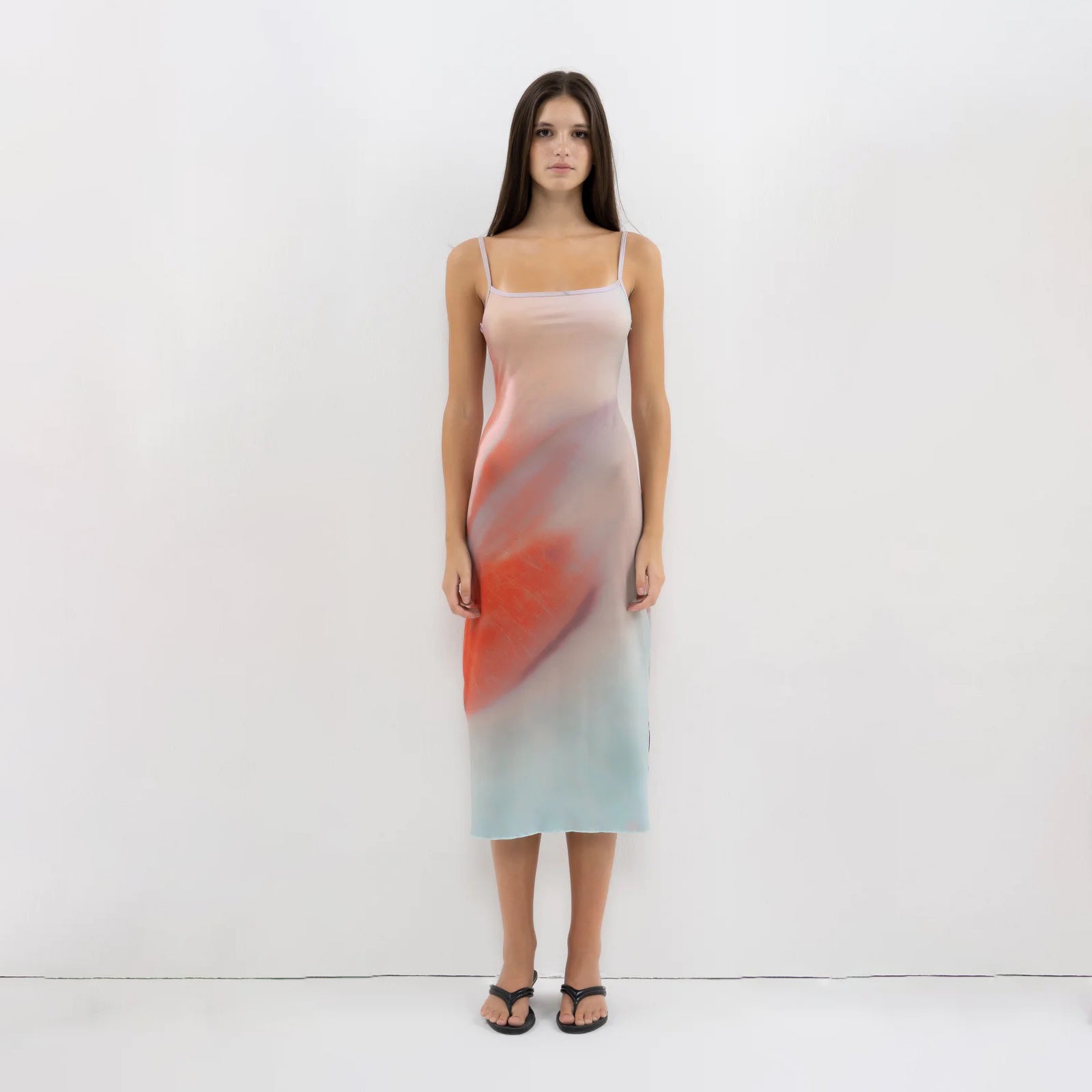 Pelia Mariposa Printed Slip Dress