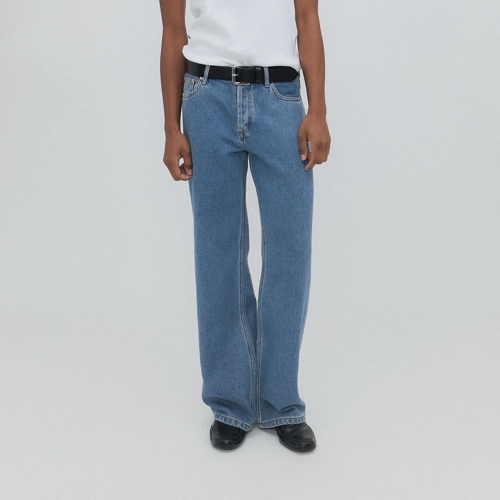 Walker Wide Leg Jean - Cloud Denim
